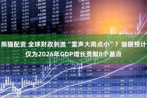 熊猫配资 全球财政刺激“雷声大雨点小”？瑞银预计仅为2026年GDP增长贡献8个基点